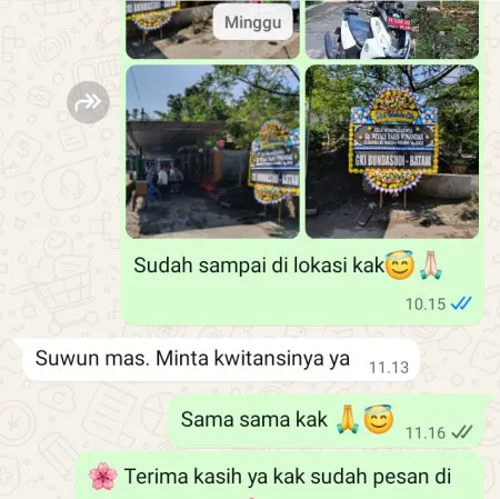 Pengiriman Papan Bunga Duka Rawamekar Blanakan